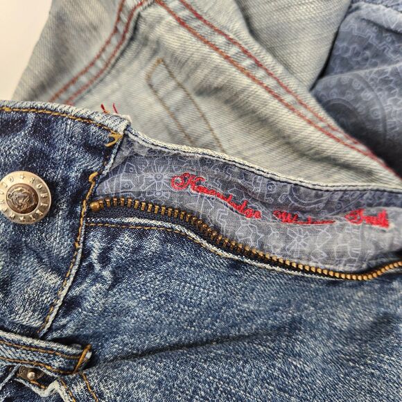 Robert Graham Vintage Y2K 5 Pocket Baggy Straight Fit Jeans 32x32 - Picture 7 of 8